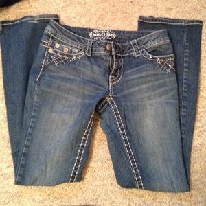 Denim bootcut jeans