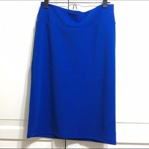 Lularoe blue Cassie pencil skirt
