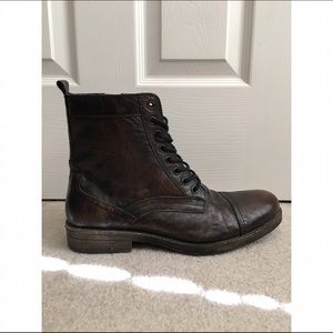 KENNETH COLE Brown Leather Boots