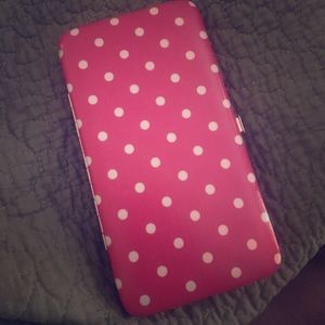 Sweet pink polkadot wallet