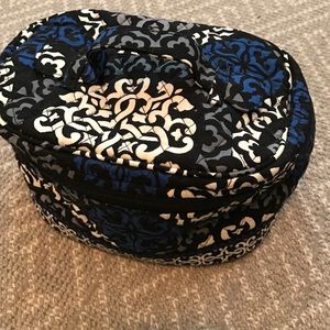 Vera Bradley Canterberry Cobalt Travel Cosmetic