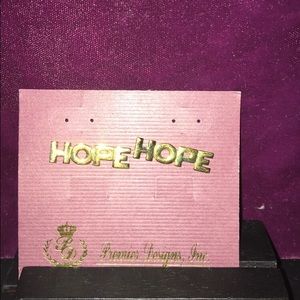 Premier jewelry gold HOPE pins