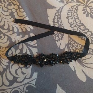 Bridesmaids dress applique belt