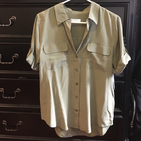 Equipment short sleeve slim signature