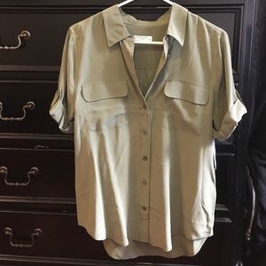 Equipment short sleeve slim signature