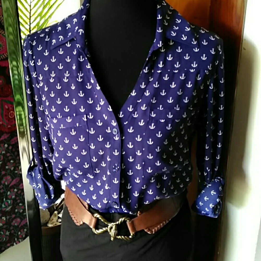Express button up blouse