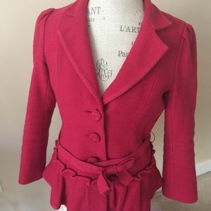 Nanette Lepore tweed jacket with bow
