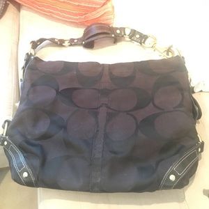 Coach black tote