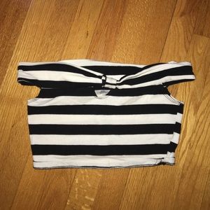 Off the shoulder crop top