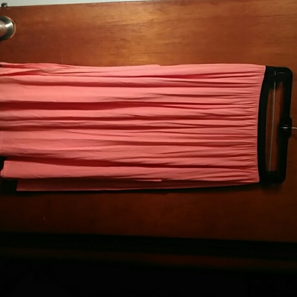 Coral maxi skirt