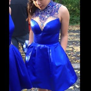 Sherri Hill Blue Homecoming Dress!!