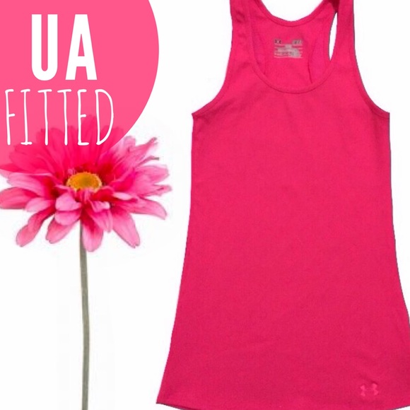 🆕UA heatgear fitted neon tank