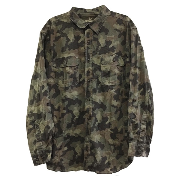 Long sleeve Camo Button Up Shirt