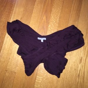 Criss cross crop top