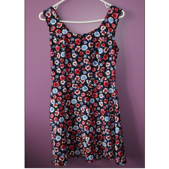 Floral Print Skater Dress