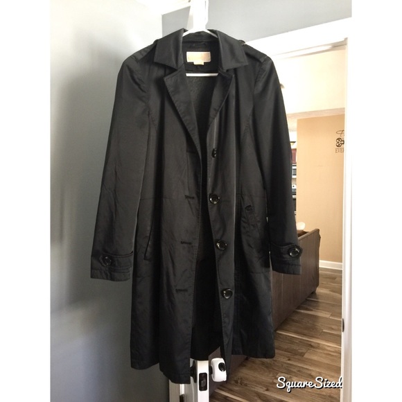 Micheal kors black trench coat