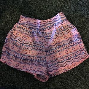 Aztec print shorts