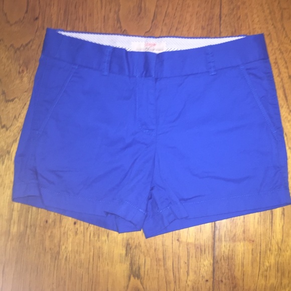 J. Crew blue 5-inch chino shorts - size 4