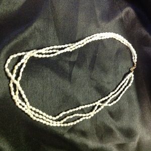 3 strand Freshwater pearl choker 16"