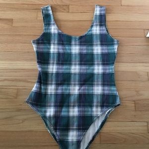 90s Grunge Plaid Bodysuit!
