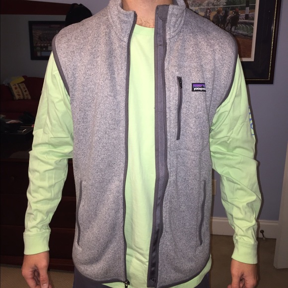 Grey Patagonia zip up vest