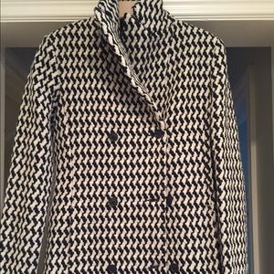 Houndstooth winter coat