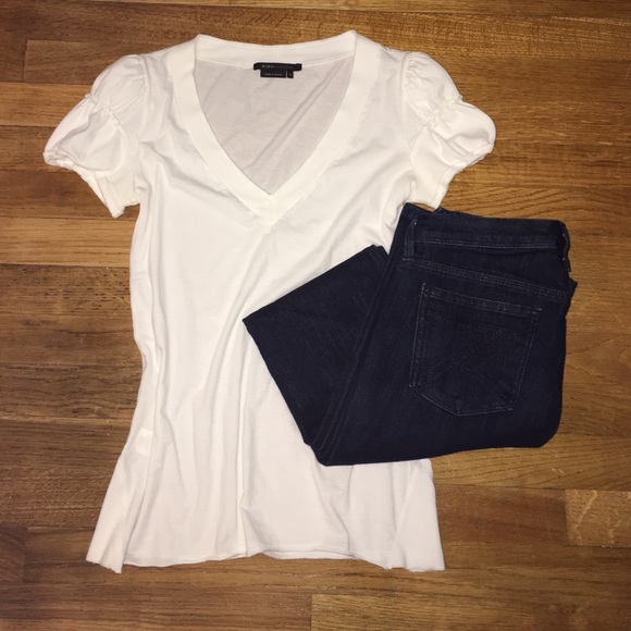 BCBGMaxAzria Tops - BCBGMAXAZRIA White Tee