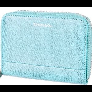 Tiffany & Co. Grained leather zip wallet