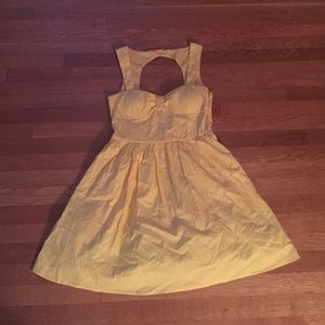 Super Sweet Yellow Cut Out Dress