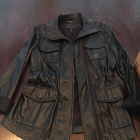 BCBG Bronnen Perforated Jacket