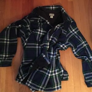 Fleece lined flannel