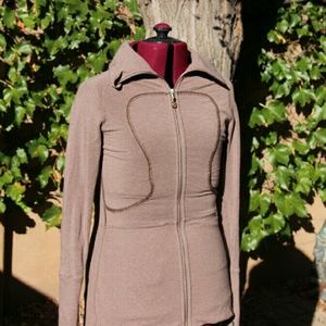 Brown Lululemon Zip-Up Jacket