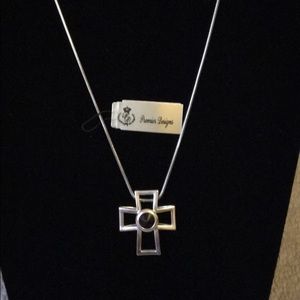 Premier jewelry silver cross necklace