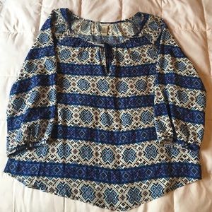 Forever 21 tribal print blouse