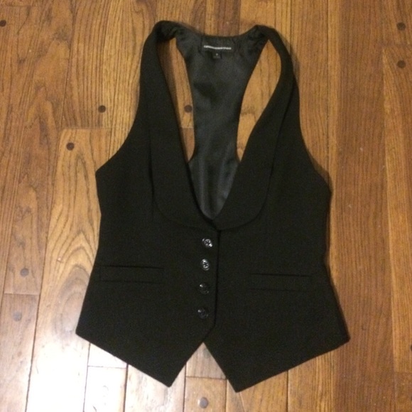 Express Sexy Black Vest