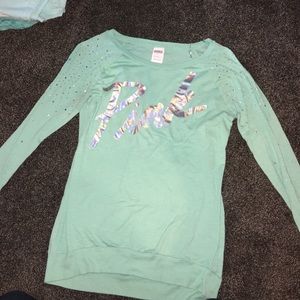 Mint long sleeve shirt