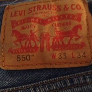 Men's Levi Strauss jeans 550.  Size 33x34