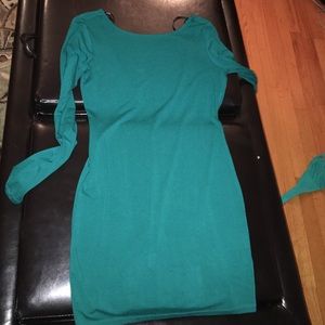 Bodycon turquoise dress