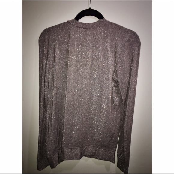Free People Sparkle Silver Cardigan - Picture 2 of 2