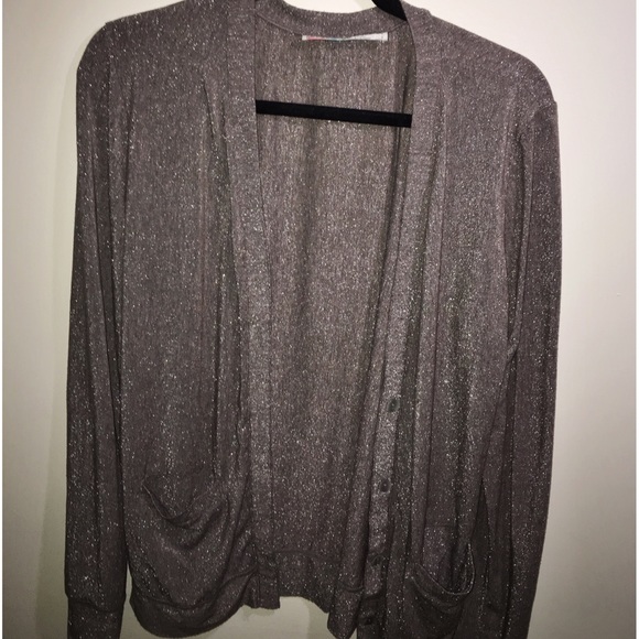 Free People Sweaters - Free People Sparkle Silver Cardigan