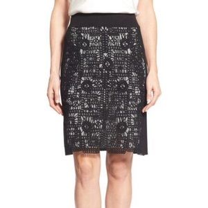 Layered Lace Pencil Skirt