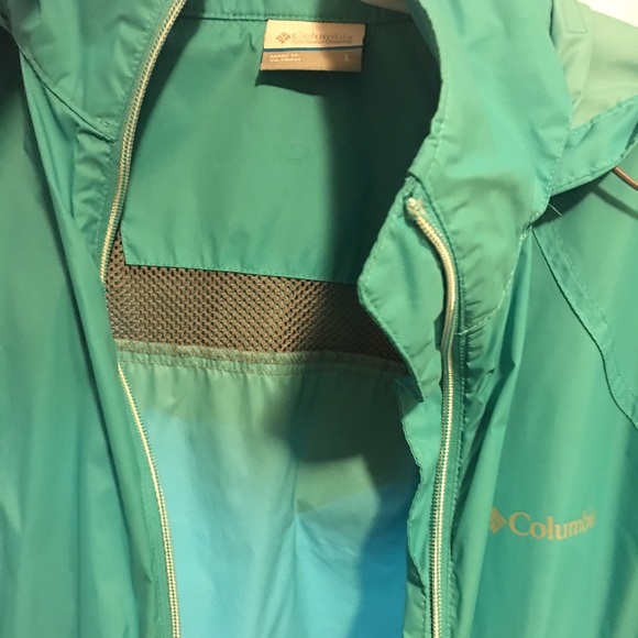 Teal HOODED Columbia Jacket‼️