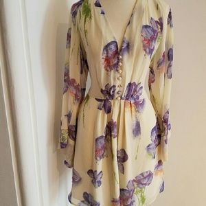 Bell sleeve floral dress