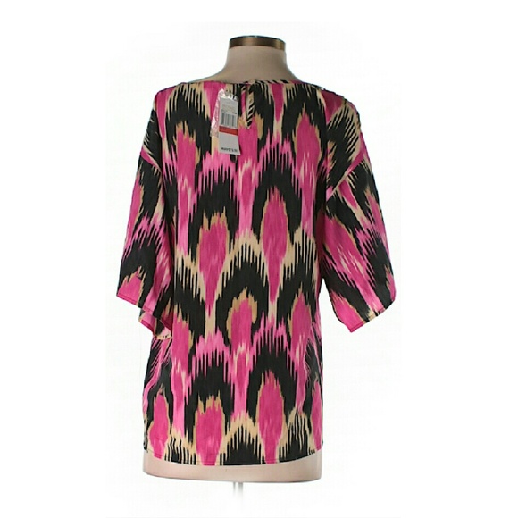 Michael Kors Open Shoulder Peek A Boo Top - Picture 2 of 4