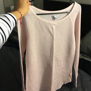 AEO Blush Pink Thermal Shirt