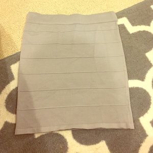 Grey Pencil Skirt