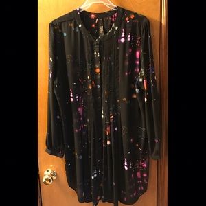 Galaxy print Tunic by Melissa McCarthy Seven7