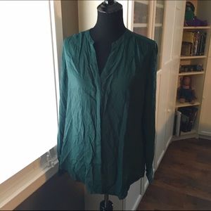 Emerald green blouse