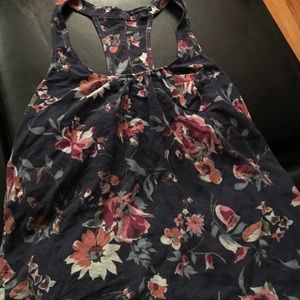 Racer back floral tank