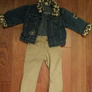 Jean leopard print jacket